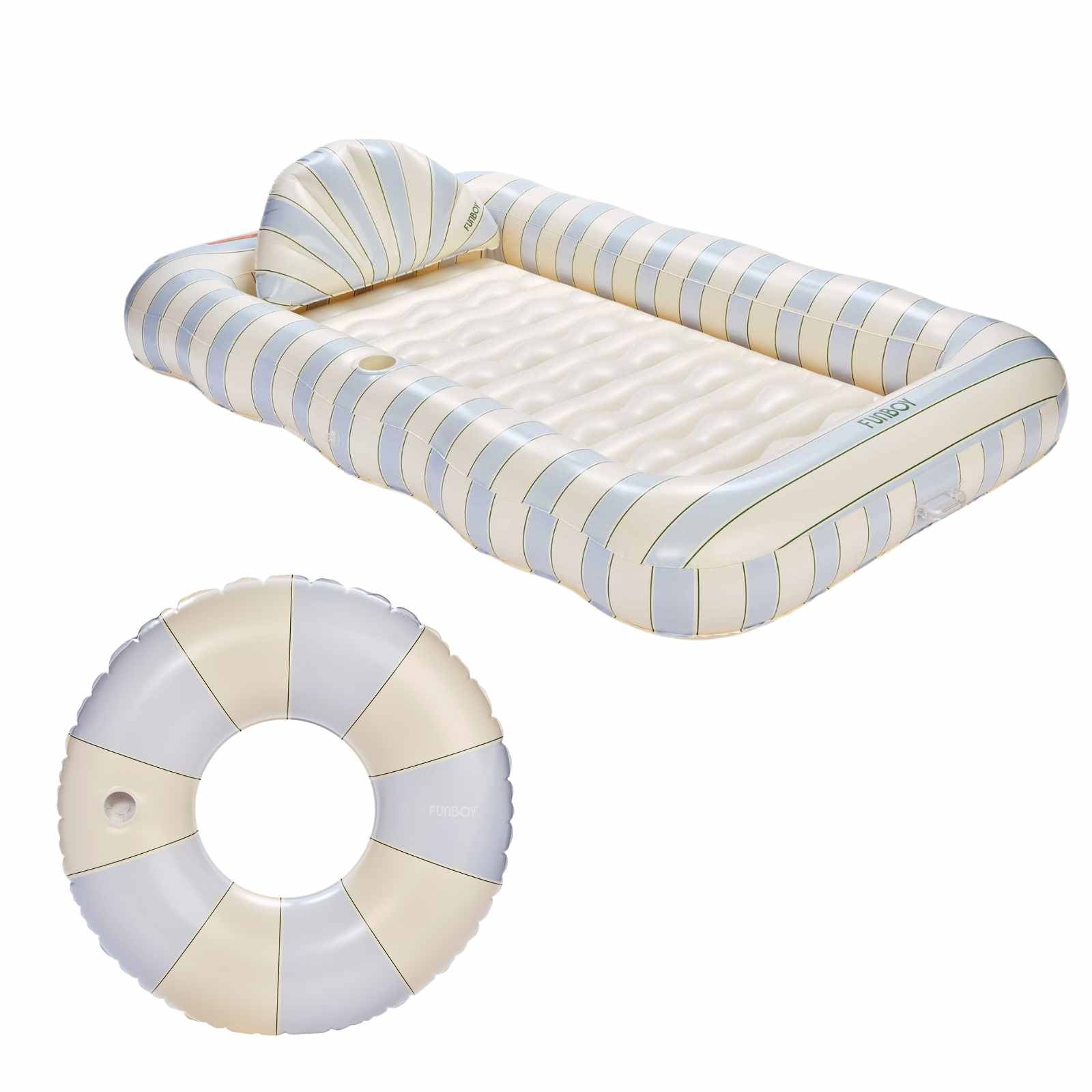 Blue + Green Tanning Bundle. Tanning Lounger + Tube - FUNBOY