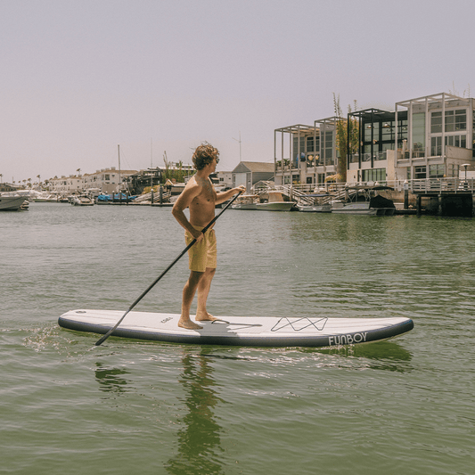 11"6' Inflatable Stand Up Paddle Board - Navy & White - FUNBOY