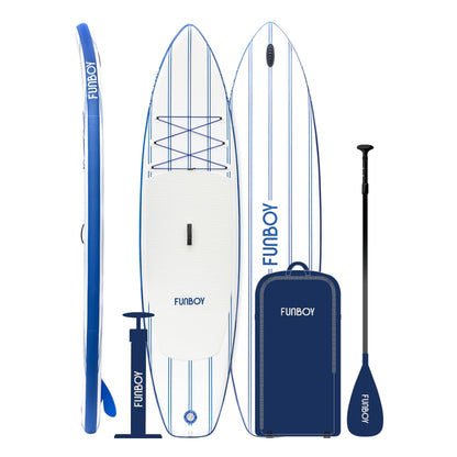 11"6' Inflatable Stand Up Paddle Board - Navy & White - FUNBOY