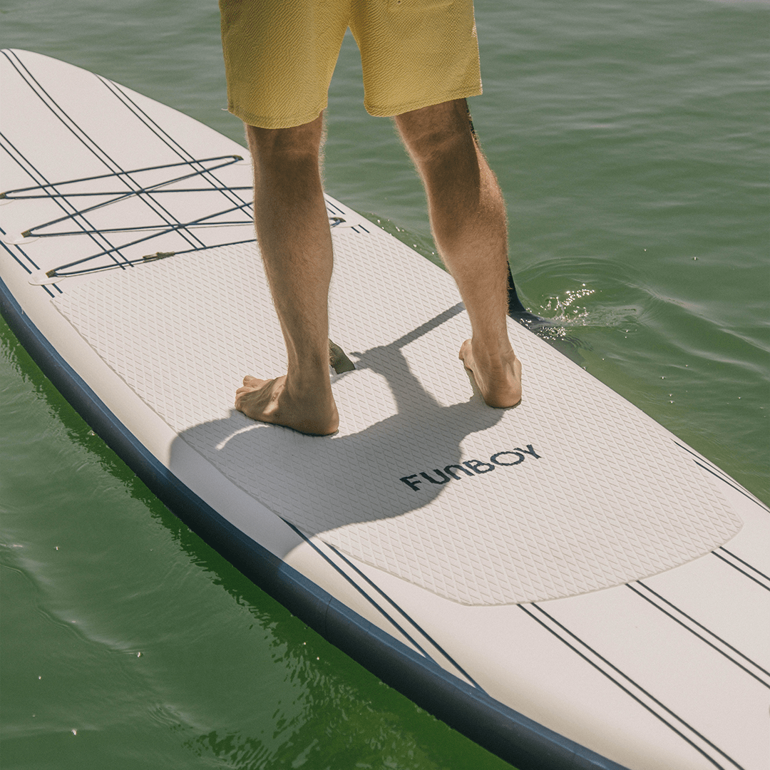 11"6' Inflatable Stand Up Paddle Board - Navy & White - FUNBOY