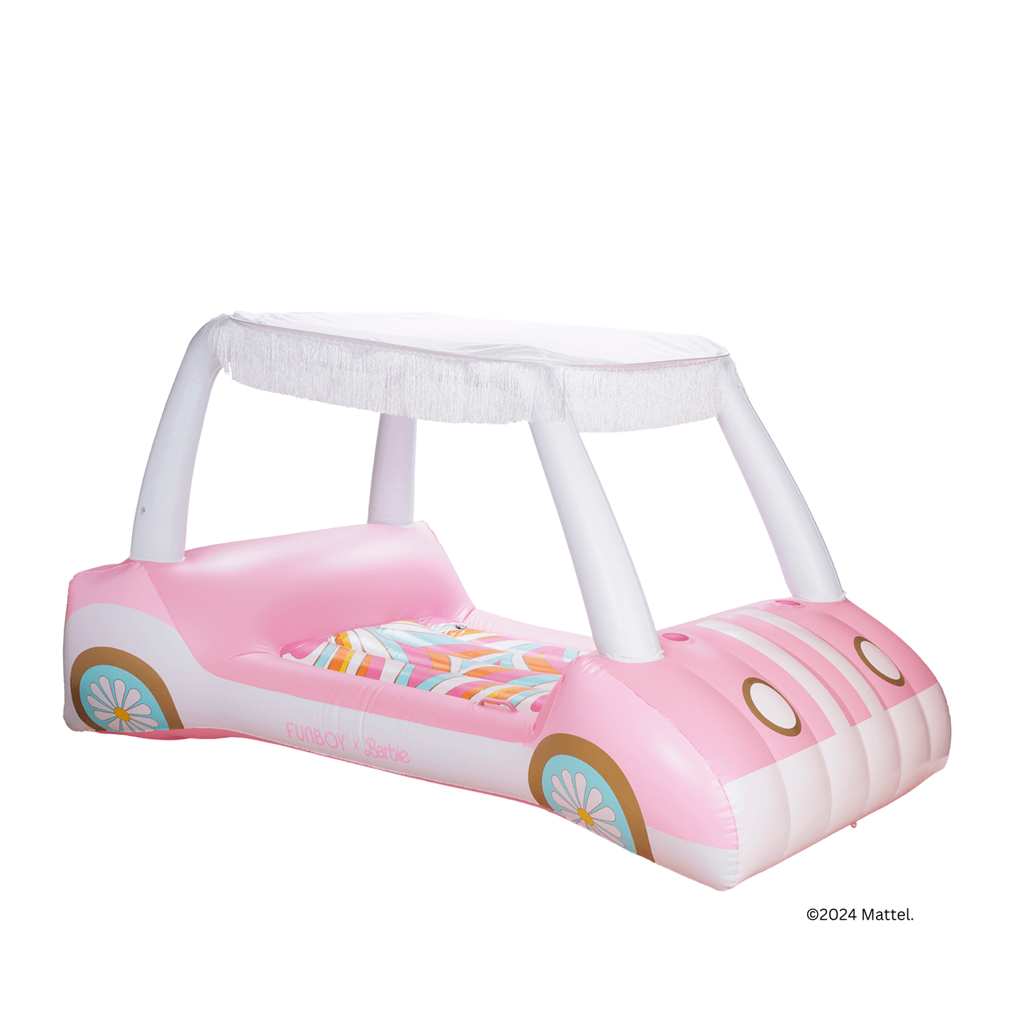 Malibu Barbie™ Golf Cart Pool Float with Shade - FUNBOY