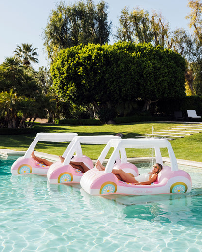 Malibu Barbie™ Golf Cart Pool Float with Shade - FUNBOY