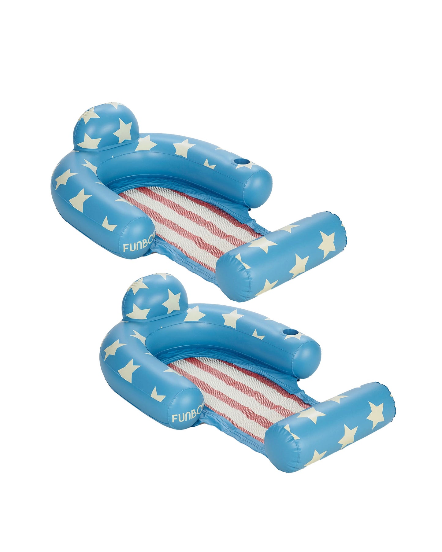 Stars & Stripes Mesh Chair Pool Float - 2 Pack - FUNBOY