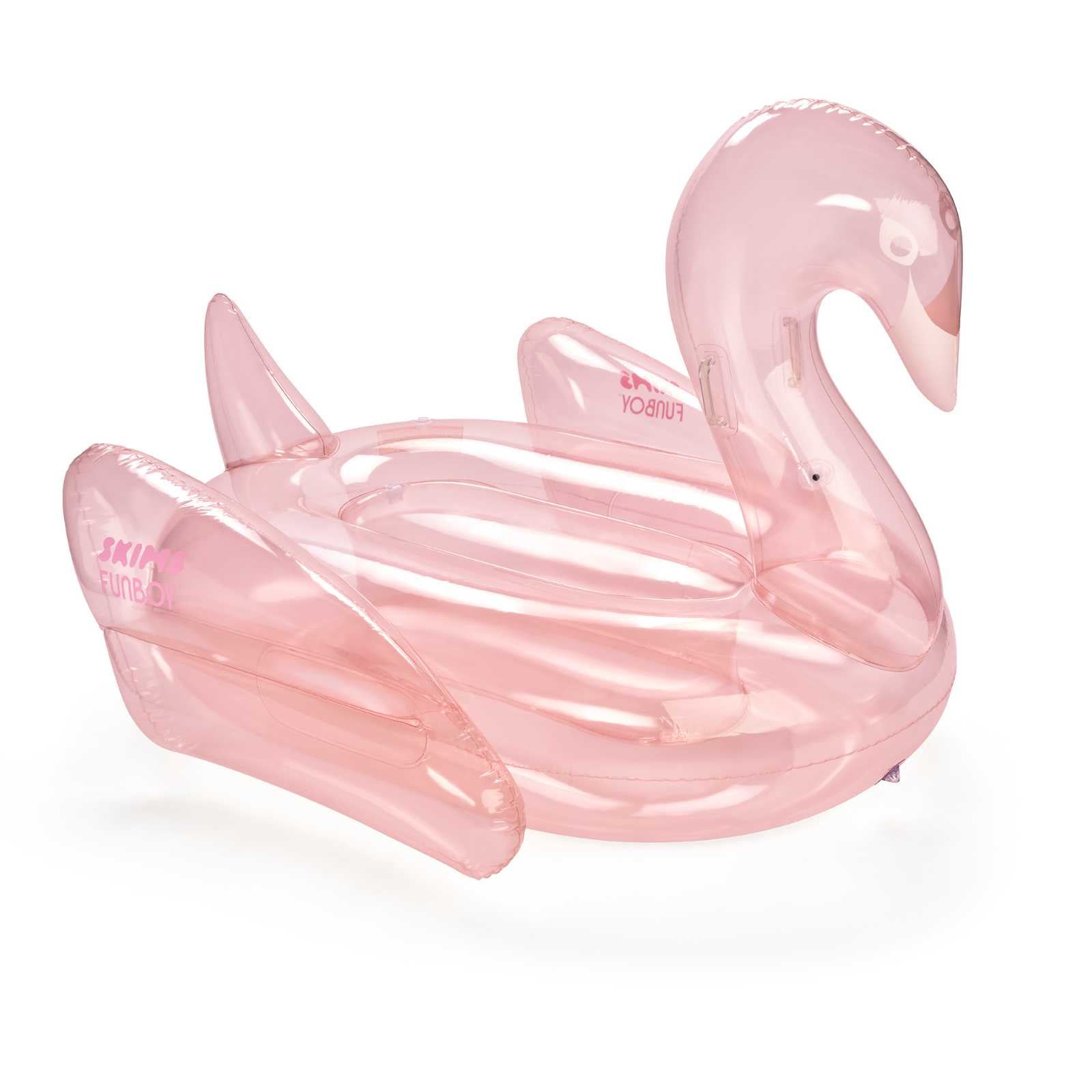 SKIMS x FUNBOY Cherry Blossom Clear Swan Pool Float - FUNBOY