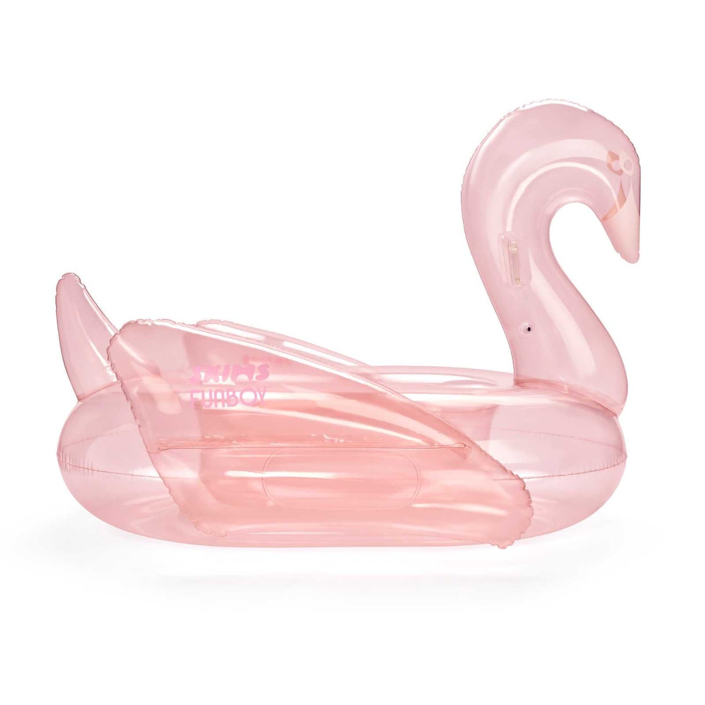SKIMS x FUNBOY Cherry Blossom Clear Swan Pool Float - FUNBOY
