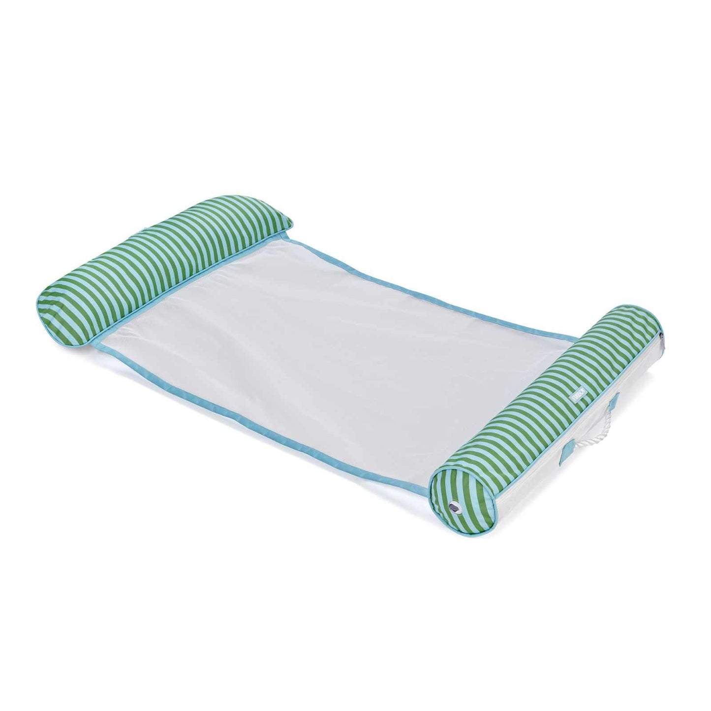 Fabric Pool Hammock, Green & Blue - FUNBOY