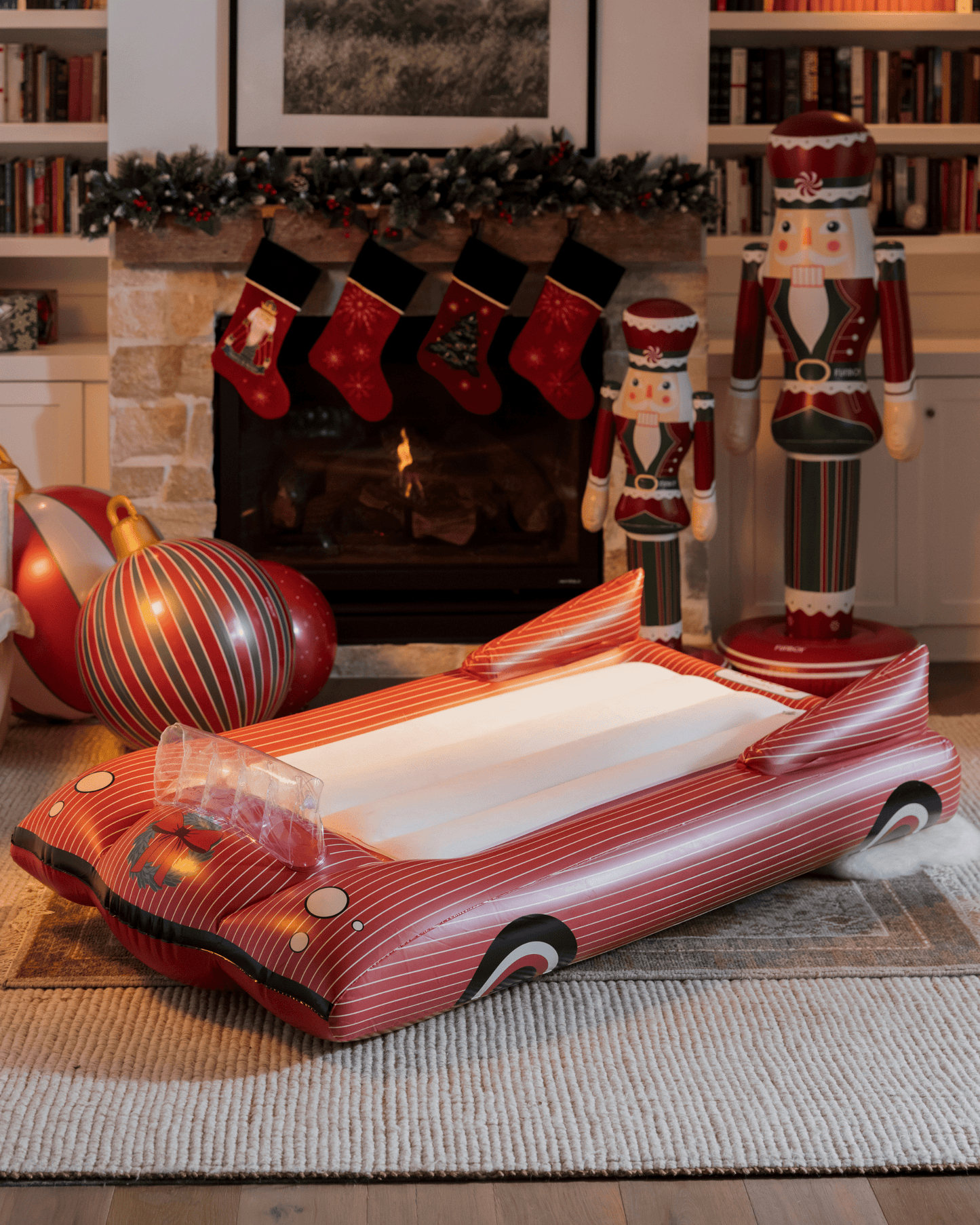 Kids Sleepover Bed - Christmas Convertible Air Mattress - FUNBOY