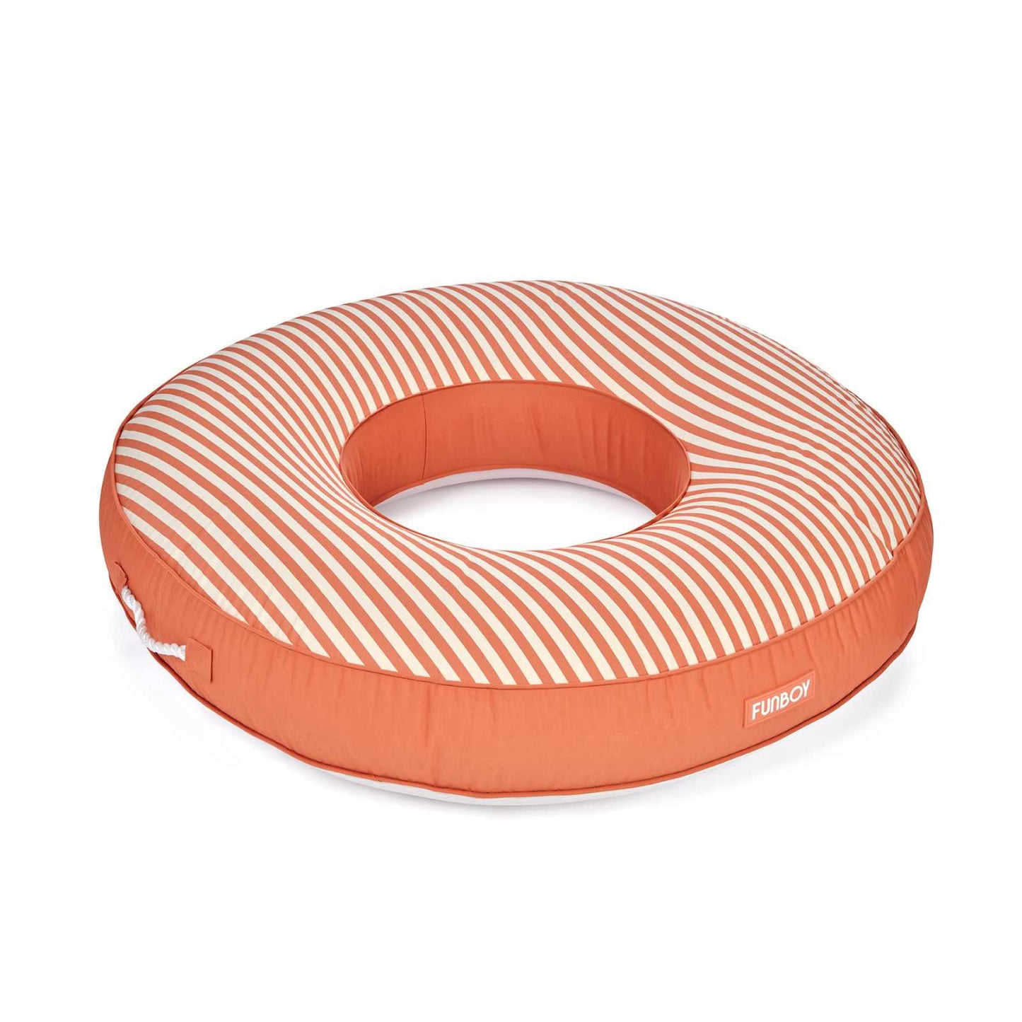 Fabric Covered Tube Float - Orange Stripe - FUNBOY