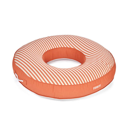Fabric Covered Tube Float - Orange Stripe - FUNBOY