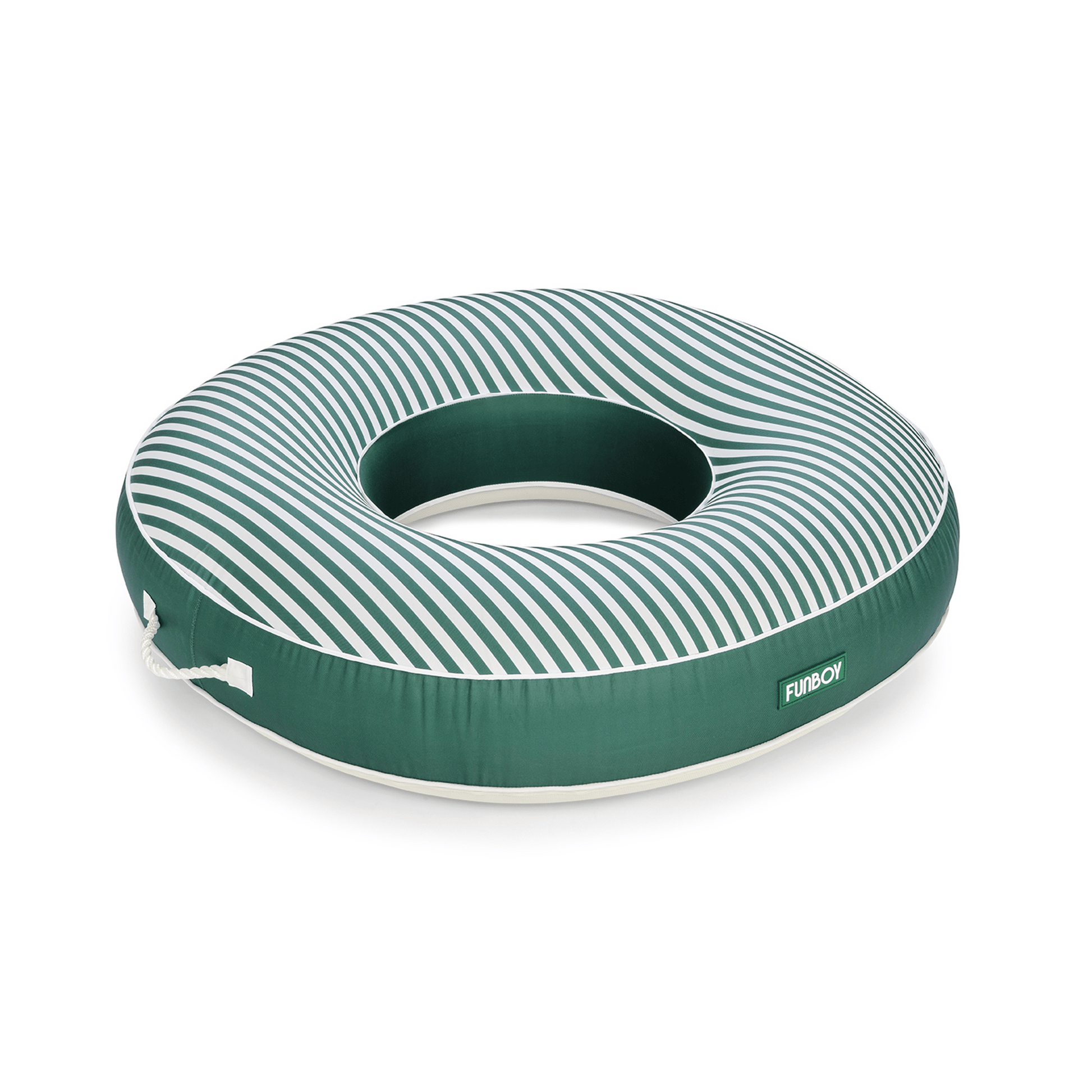 Fabric Covered Tube Float - Green Stripe - FUNBOY