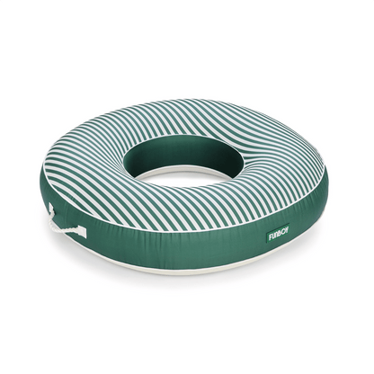 Fabric Covered Tube Float - Green Stripe - FUNBOY