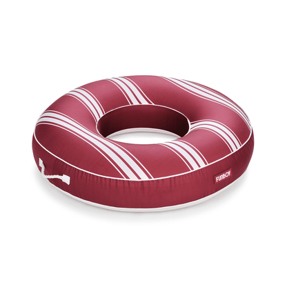 Fabric Covered Tube Float - Red Stripe - FUNBOY