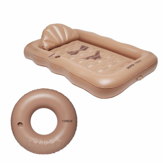 FUNBOY x SKIMS Tanning Bundle; Sienna Tanning Pool Lounger + Tube - FUNBOY