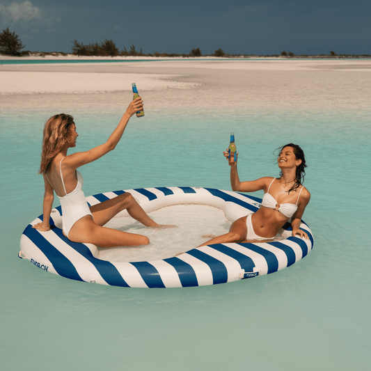 Floating Pool Hammock: Clover Leisure Island, Blue - FUNBOY