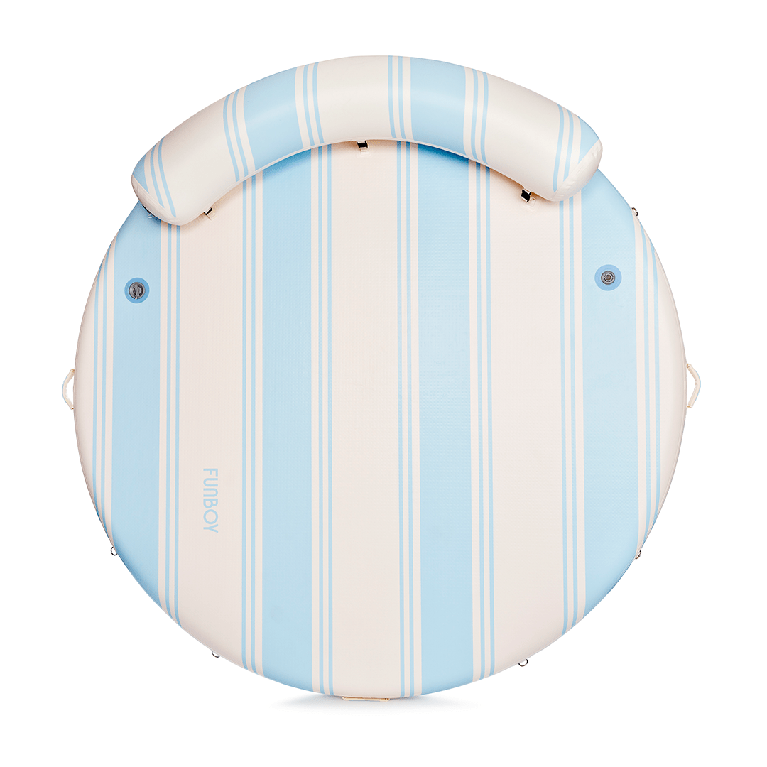 Inflatable Dock & Floating Island - Light Blue - FUNBOY