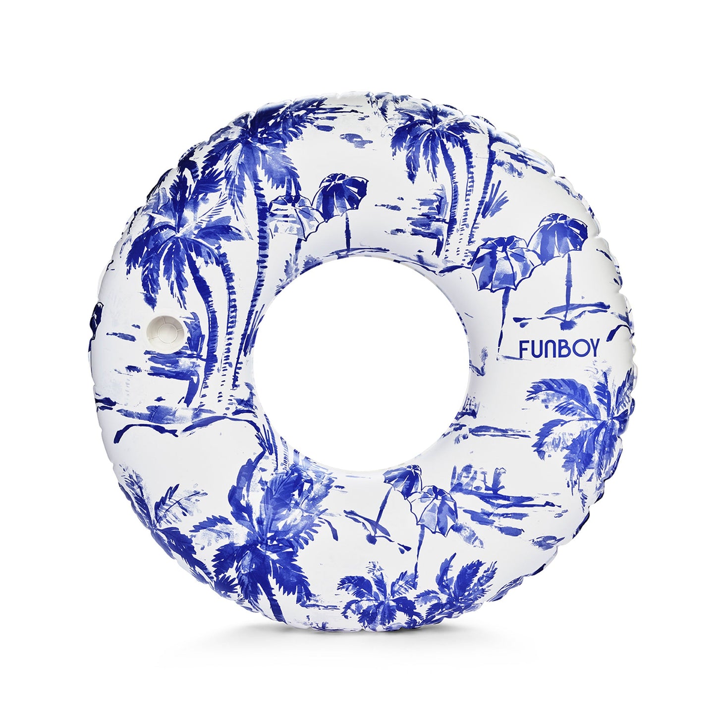 Blue Toile Tube Float - FUNBOY