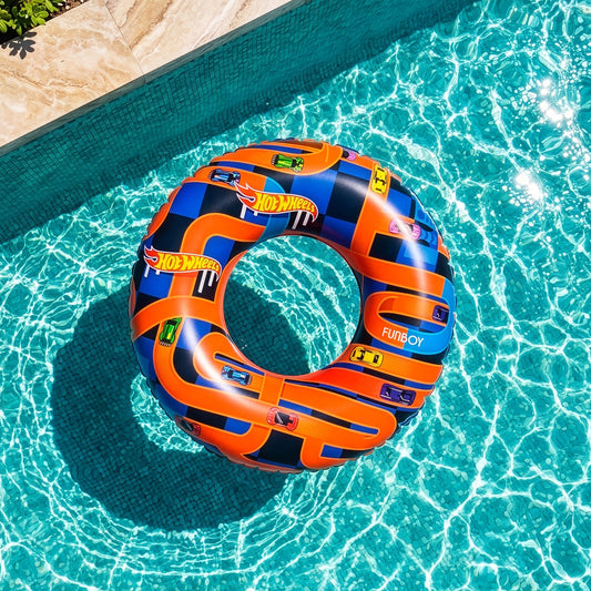 Hot Wheels Kids Checkered Flame Tube Float - FUNBOY