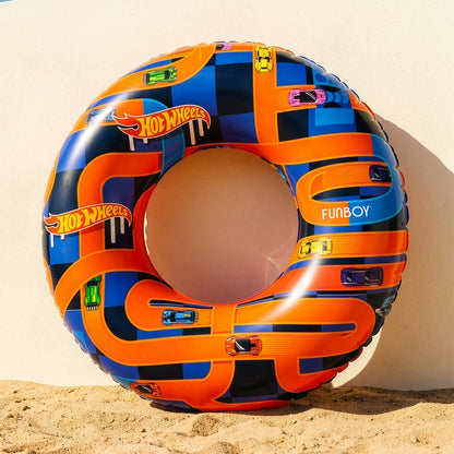 Hot Wheels Kids Checkered Flame Tube Float - FUNBOY