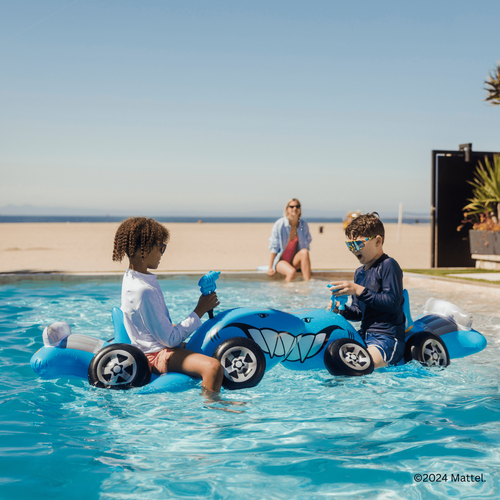 Hot Wheels Kids Sharkruiser Float w/ Water Squirter - FUNBOY
