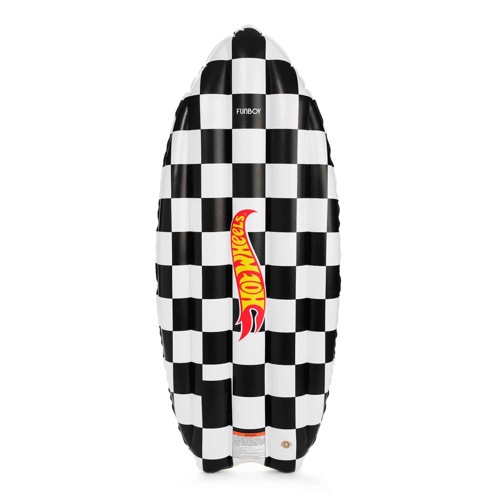 Hot Wheels Checkered Flame Surfboard Pool Float - FUNBOY