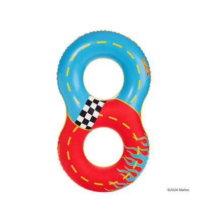Hot Wheels Kids Racetrack Double Tube Float - FUNBOY