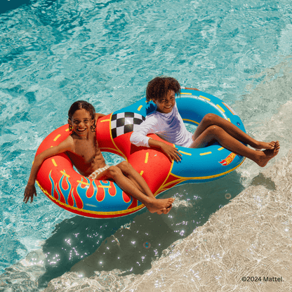 Hot Wheels Kids Racetrack Double Tube Float - FUNBOY