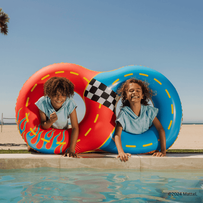 Hot Wheels Kids Racetrack Double Tube Float - FUNBOY