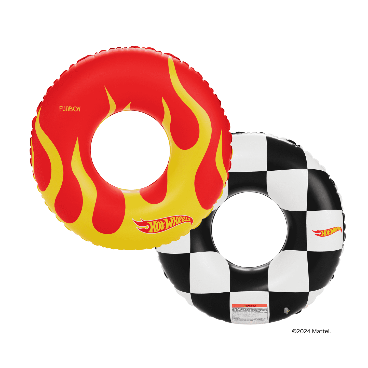 Hot Wheels Kids Checkered Flame Tube Float - FUNBOY