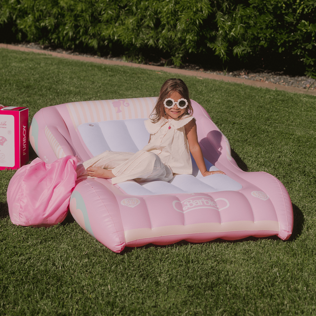 Barbie Bed: Inflatable Kid's Sleepover Bed - FUNBOY