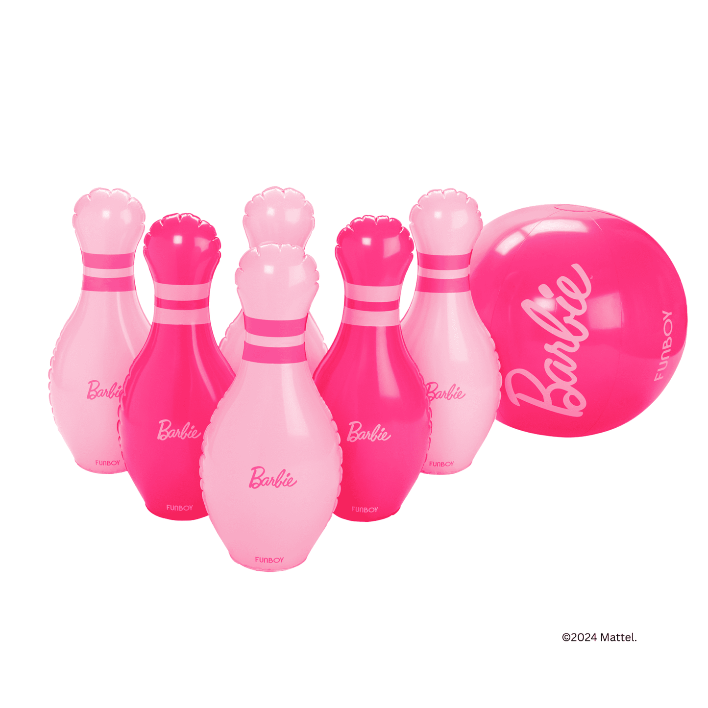FUNBOY X Barbie™ Inflatable Backyard Bowling Set - FUNBOY