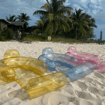 Clear Yellow Mesh Chair Water Hammock - 2 Pack - FUNBOY