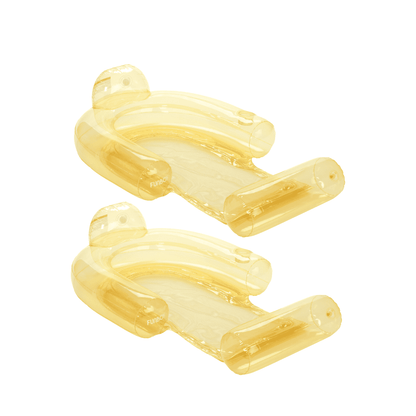 Clear Yellow Mesh Chair Water Hammock - 2 Pack - FUNBOY