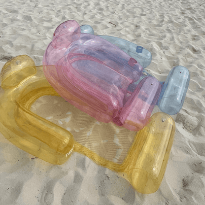 Clear Yellow Mesh Chair Water Hammock - 2 Pack - FUNBOY
