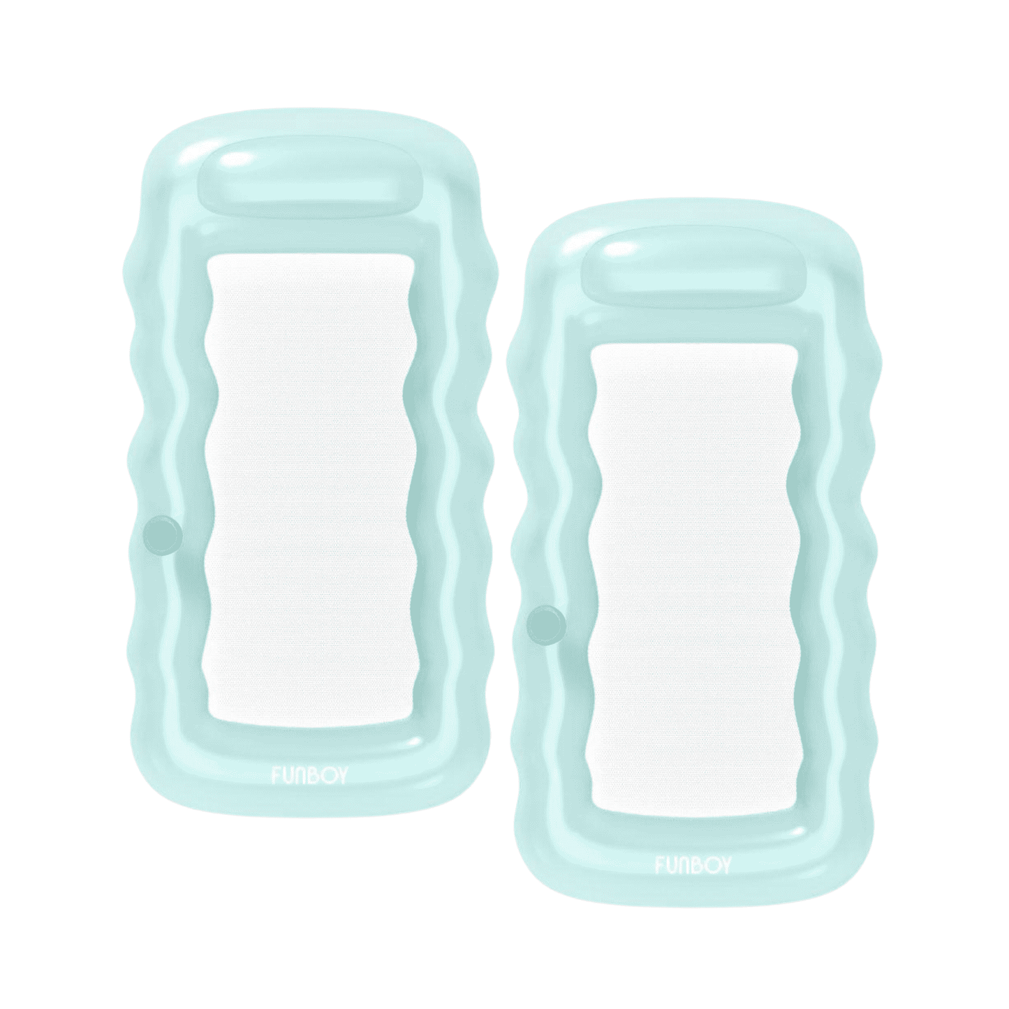 Clear Mint Mesh Lounger Float - 2 Pack - FUNBOY