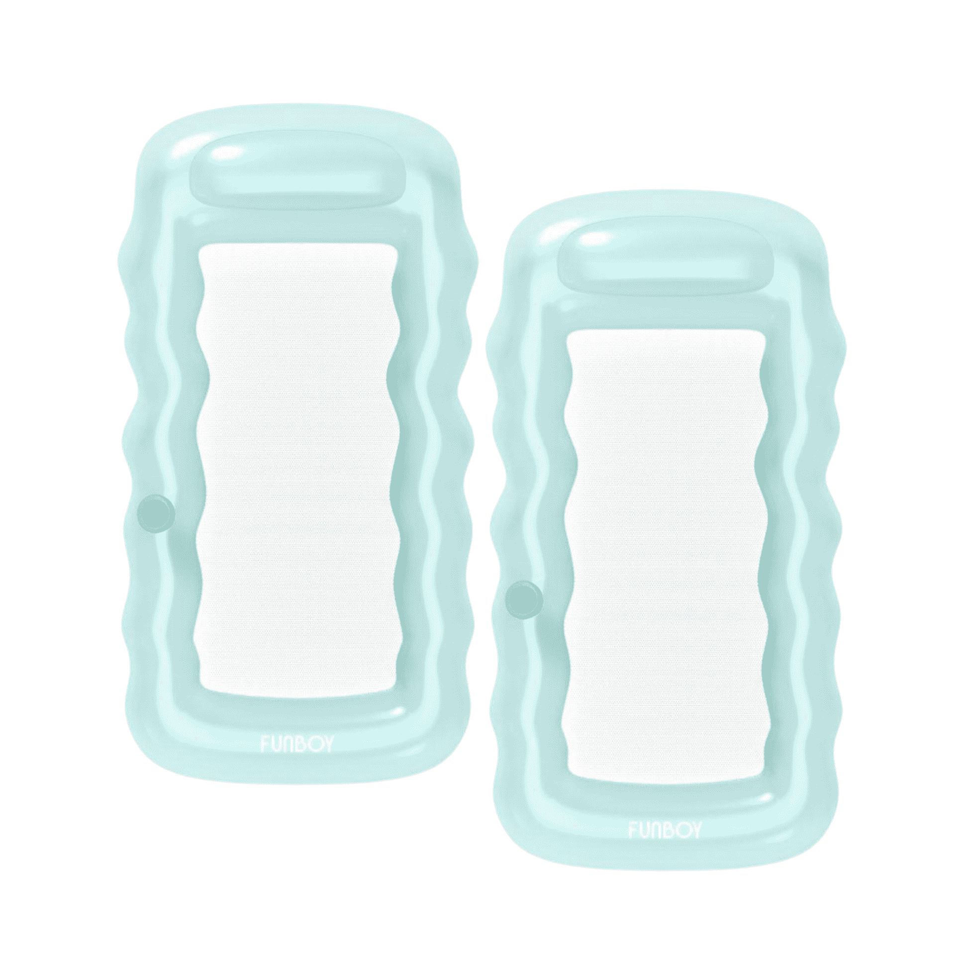 Clear Mint Mesh Lounger Float - 2 Pack - FUNBOY