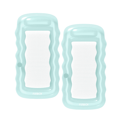 Clear Mint Mesh Lounger Float - 2 Pack - FUNBOY