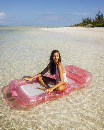 Clear Pink Mesh Lounger - FUNBOY