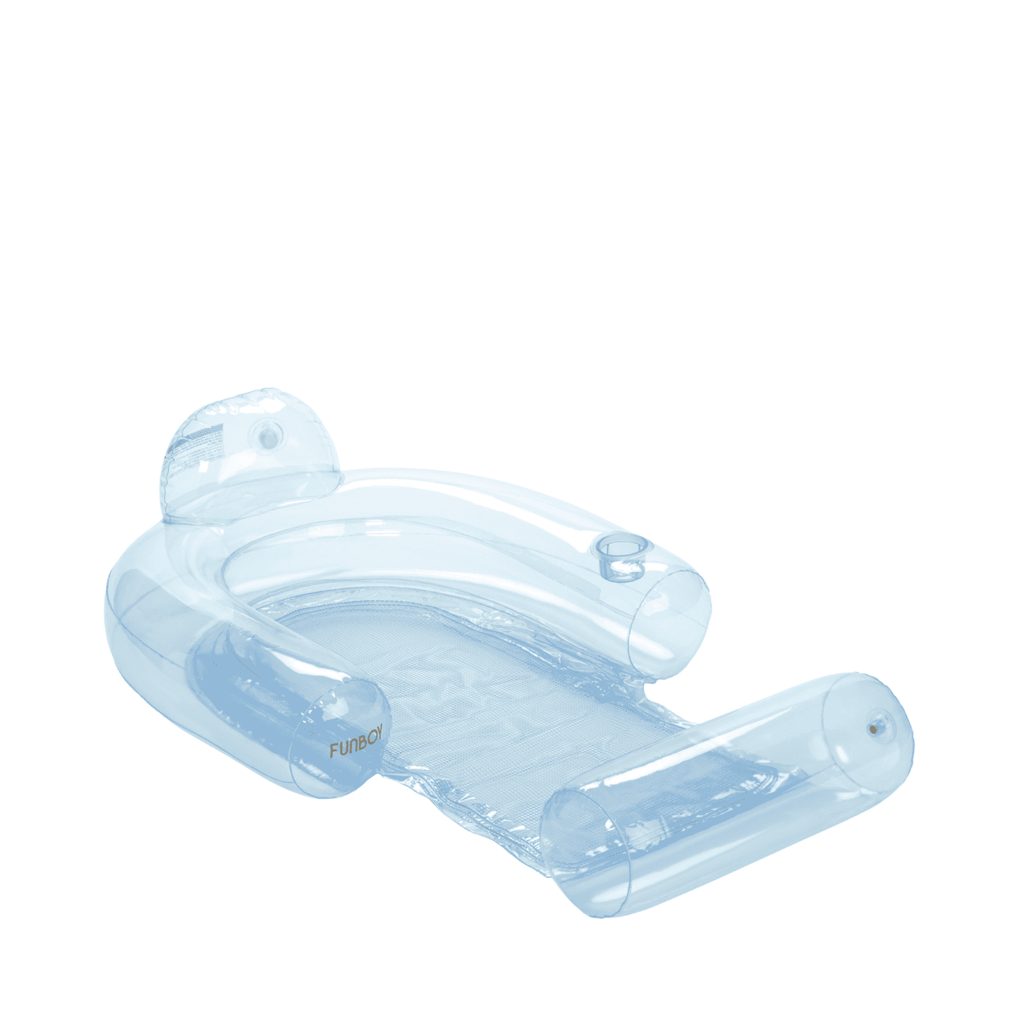 Pool Float Lounger: Clear Blue Mesh Chair Float - FUNBOY