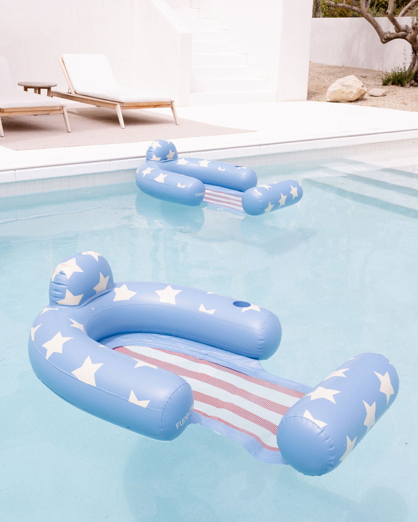 Stars & Stripes Mesh Chair Pool Float - FUNBOY