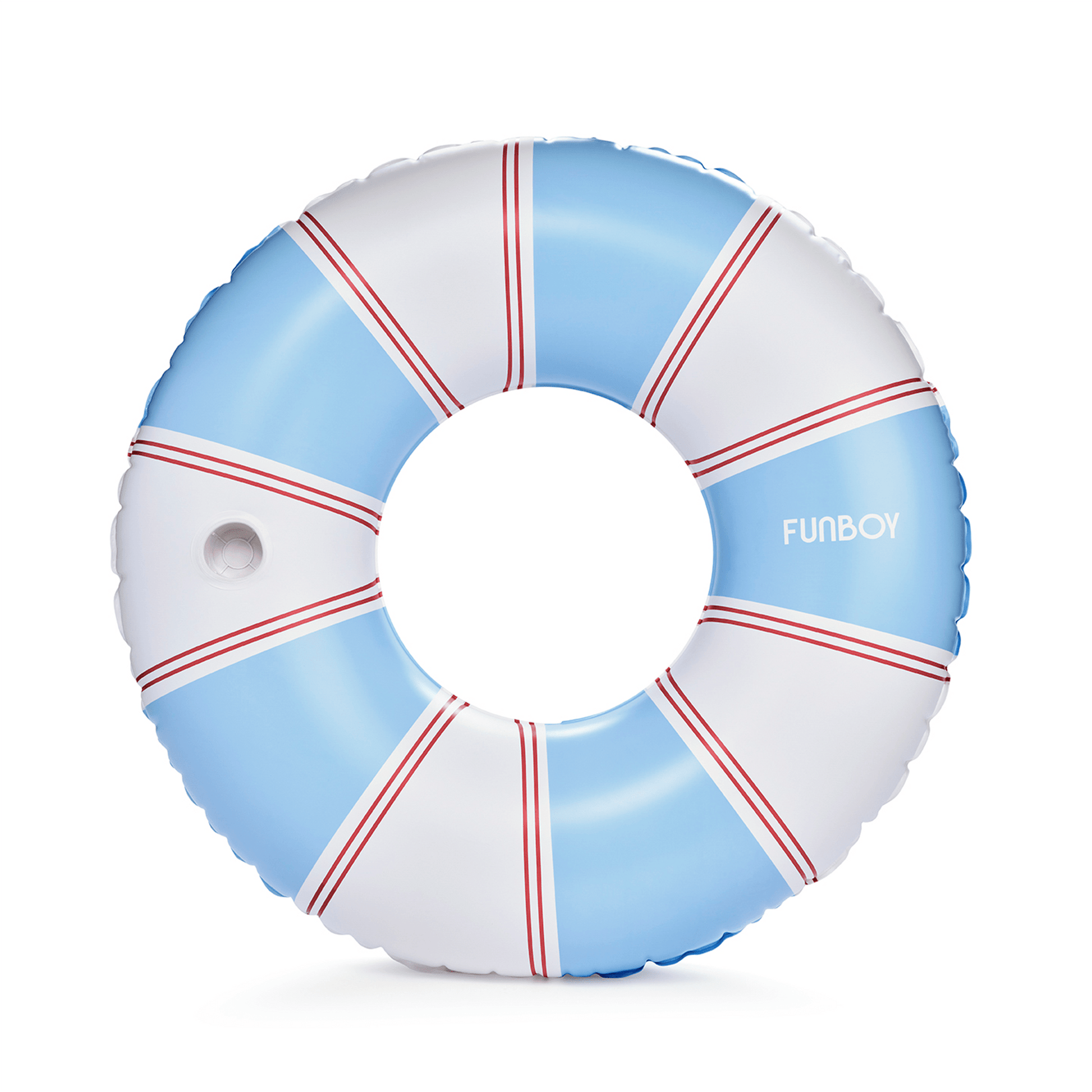 Red & Blue Striped Vintage Lux Tube Float - FUNBOY
