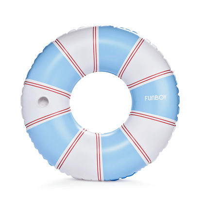 Red & Blue Striped Vintage Lux Tube Float - FUNBOY