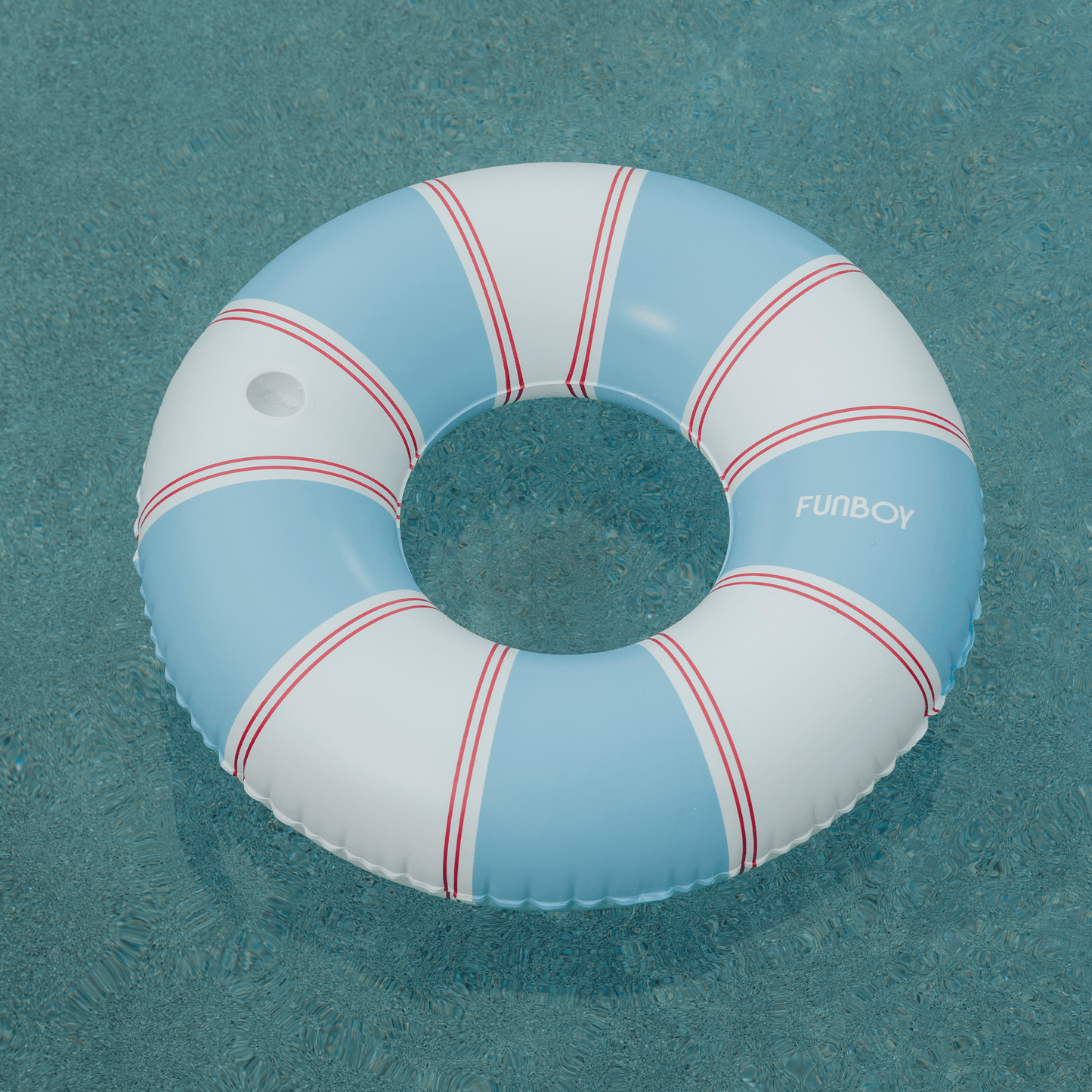 Red & Blue Striped Vintage Lux Tube Float - FUNBOY