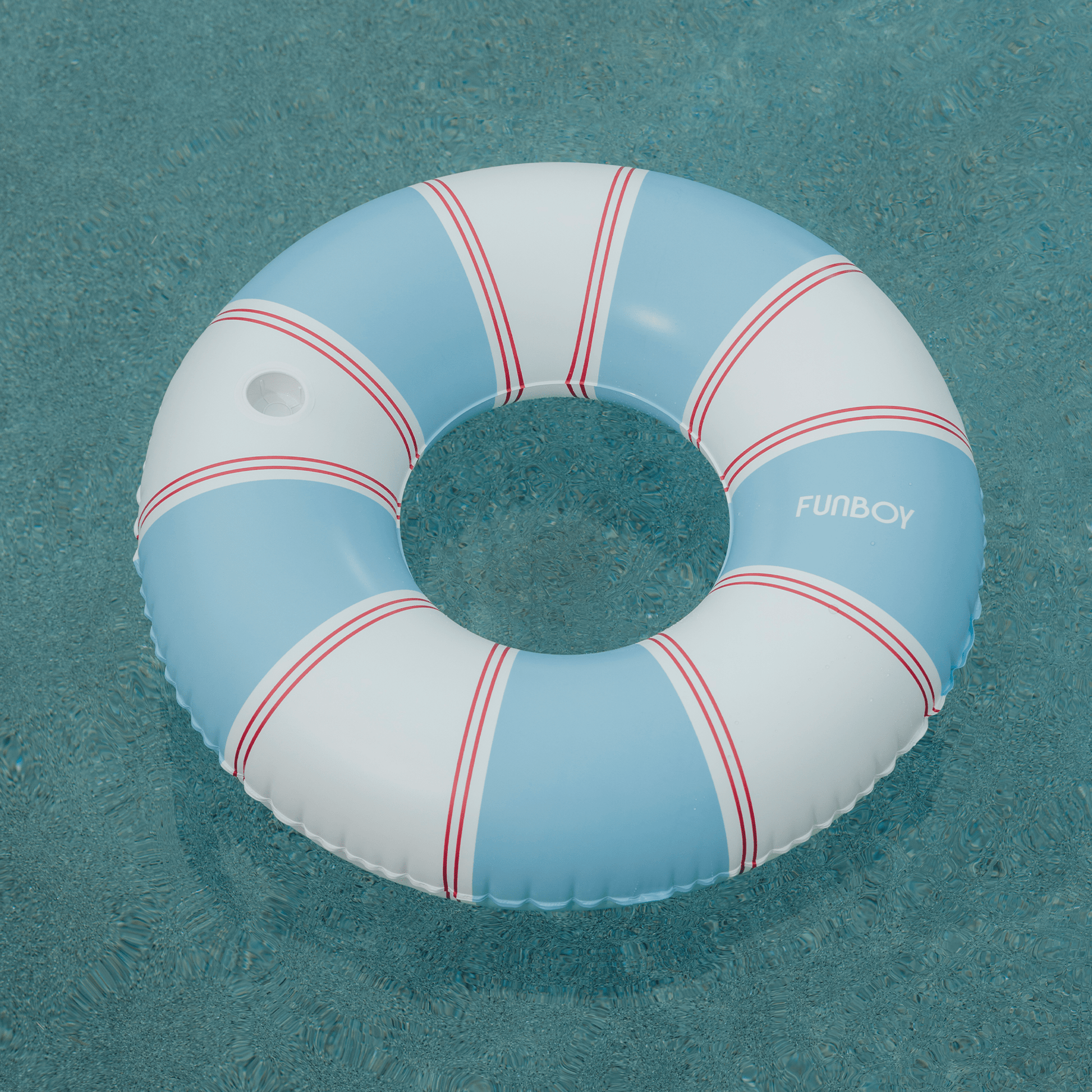 Red & Blue Striped Vintage Lux Tube Float - FUNBOY
