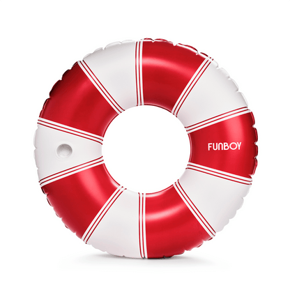 Red Vintage Lux Tube Float - FUNBOY
