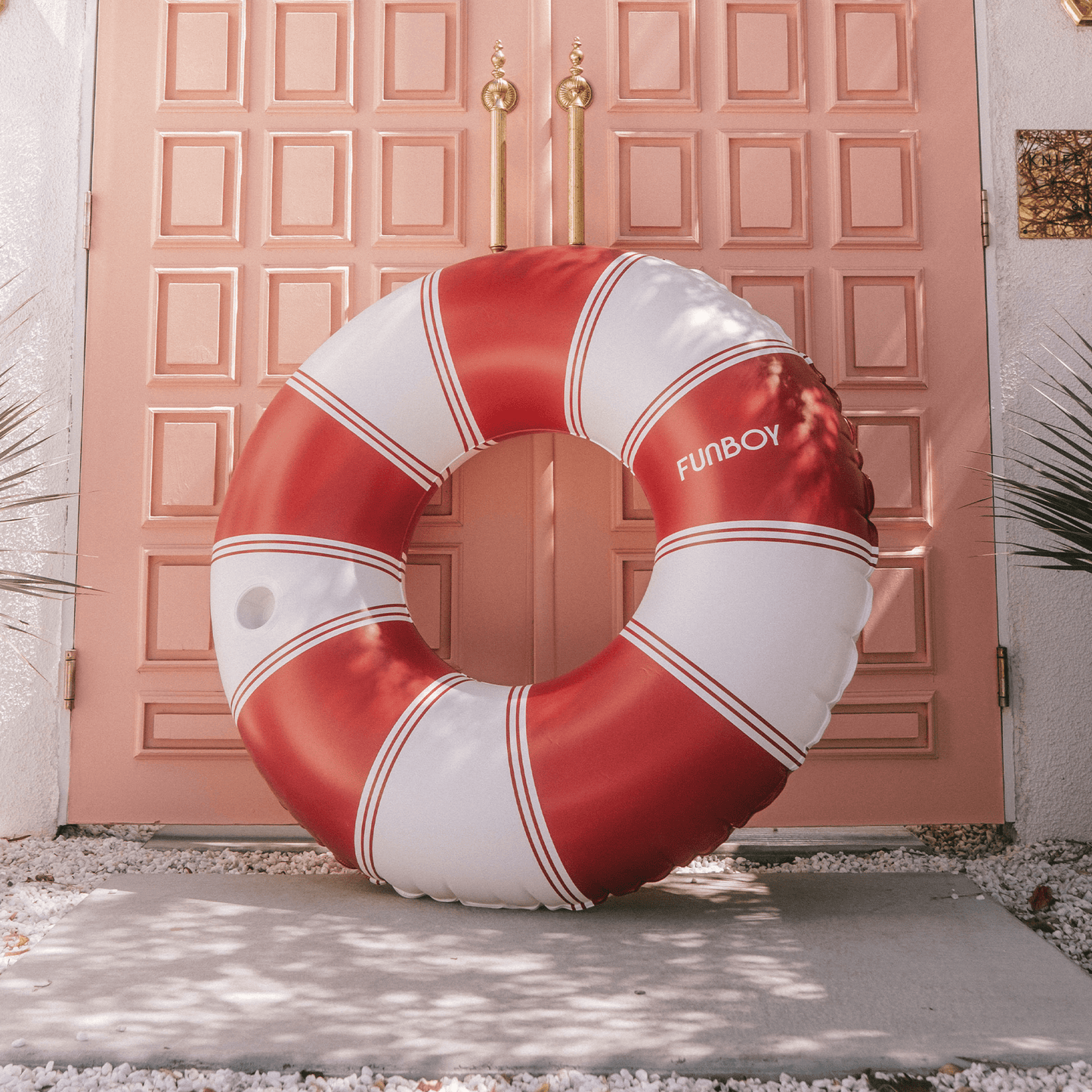 Red Vintage Lux Tube Float - FUNBOY