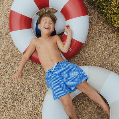 Pool Tubes for Kids: Vintage Kids Tube Float, Red - FUNBOY