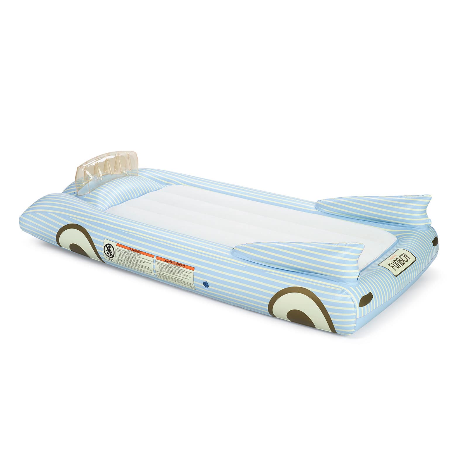 Kids Sleepover Bed - Blue Convertible Air Mattress - FUNBOY