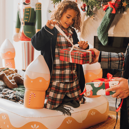 Kids Sleepover Bed - Christmas Gingerbread Air Mattress - FUNBOY