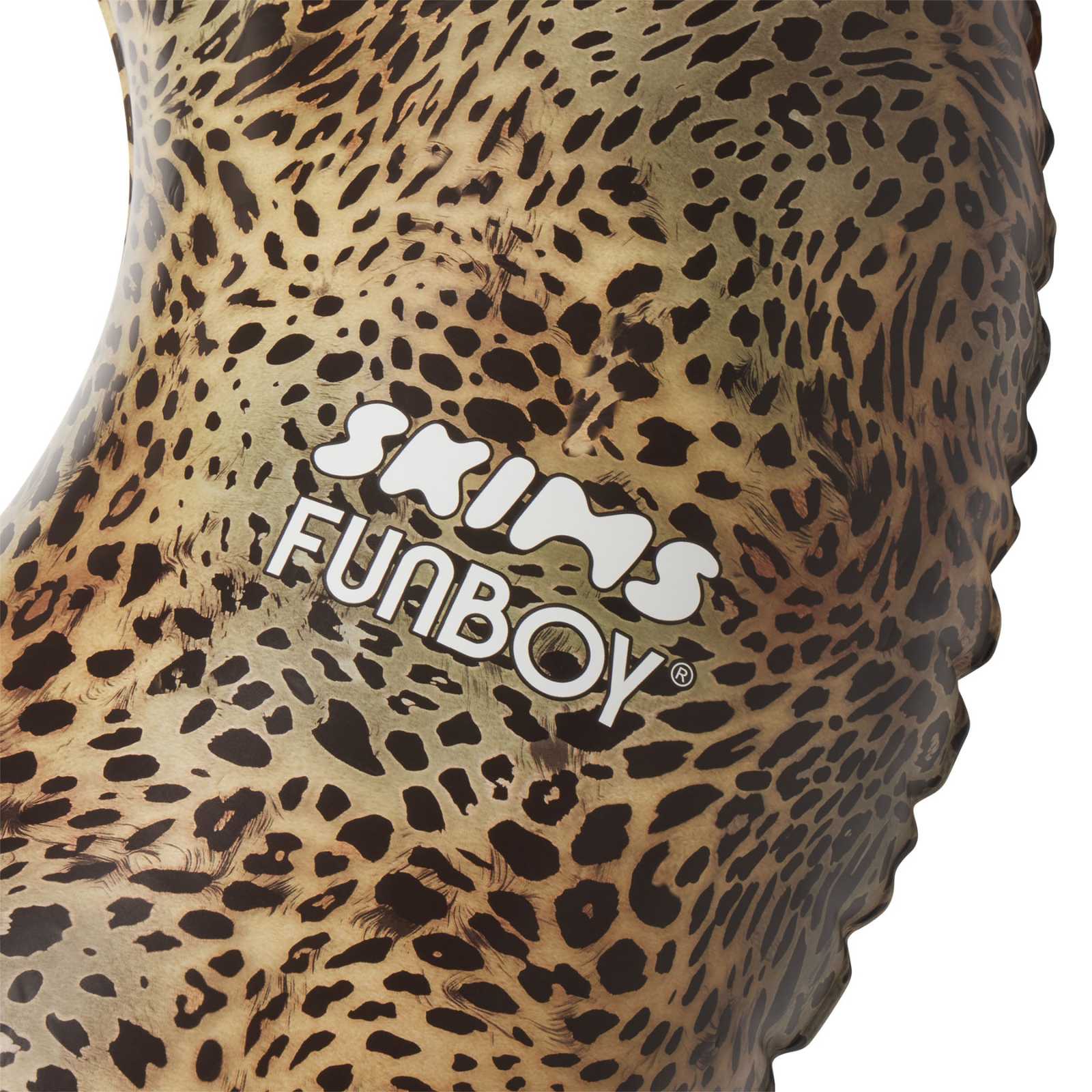SKIMS x FUNBOY Luxe Cheetah Tube Float- 46" Inflated w/ cup holder - FUNBOY