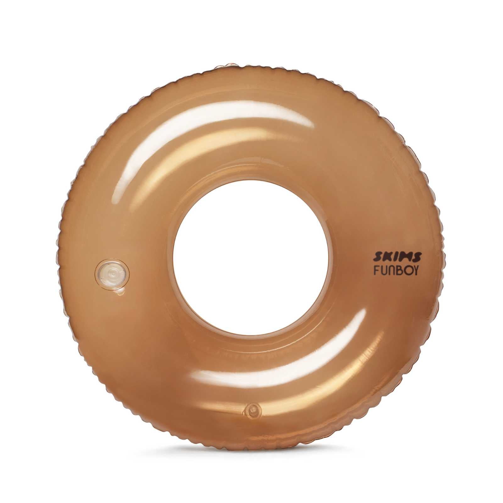 SKIMS x FUNBOY Sienna Clear Tube Float - 46" inflated w/ Cup Holder - FUNBOY